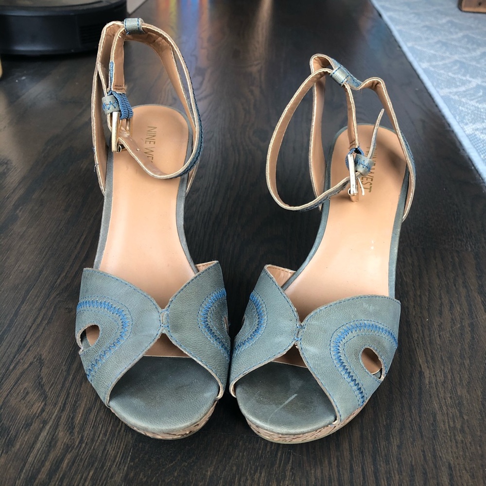 Nine West Cork Wedge Platform Sandals
